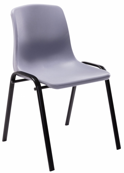 Stohovateľná plastová stolička Nowra - Sivá