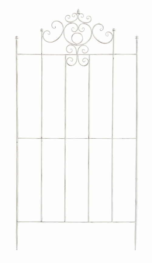 Mriežka na popínavé rastliny Paula - 180 x 85,5 cm - Biela antik
