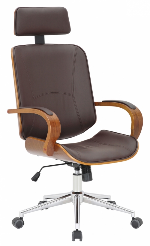Kancelárska stolička Dayton ~ drevo orech - Hnedá