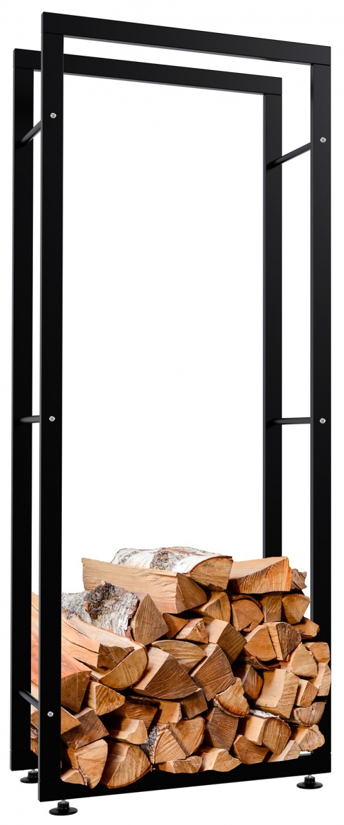 Stojan na drevo Keri V2 25x60x150, čierna