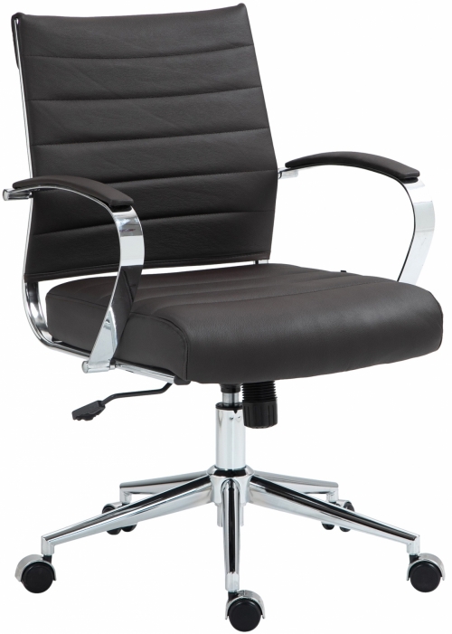 Kancelárska stolička Oakland - koža - Hnedá