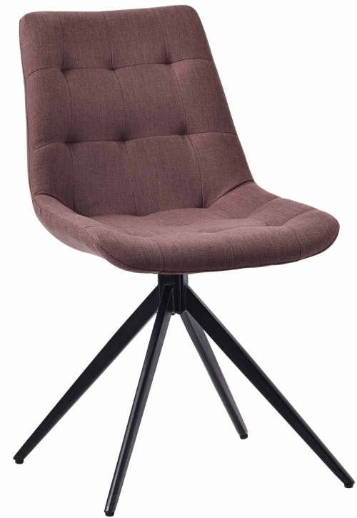 Jedálenská stolička Merna - látka - Sivo hnedá (Taupe)