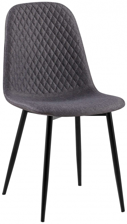 Stolička Giverny látka - tmavosivá