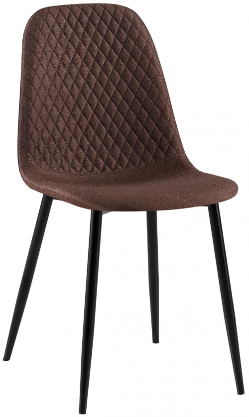 Stolička Giverny látka - hnedá