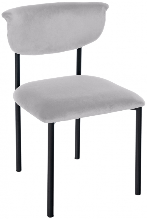 Stolička pre návštevy Gambell zamat - sivá