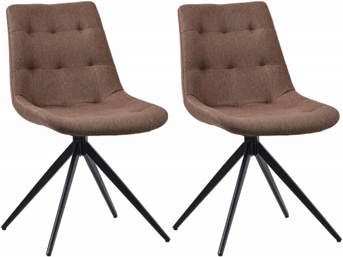 Set 2 jedálenských stoličiek Merna - látka - taupe
