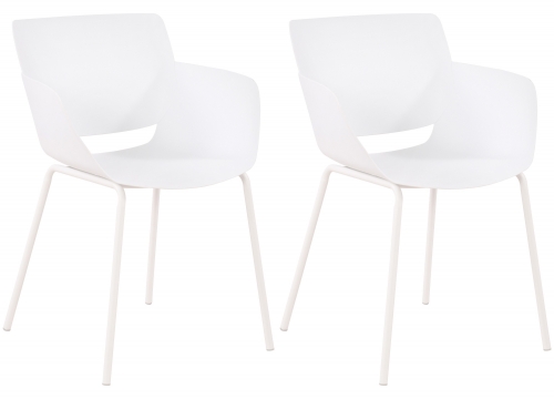 Set 2 stoličiek Alpena - biela