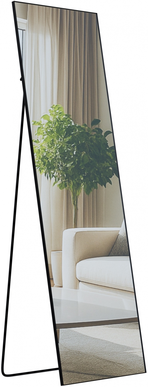 Zrkadlo Benicia 160x50 cm - čierne matné