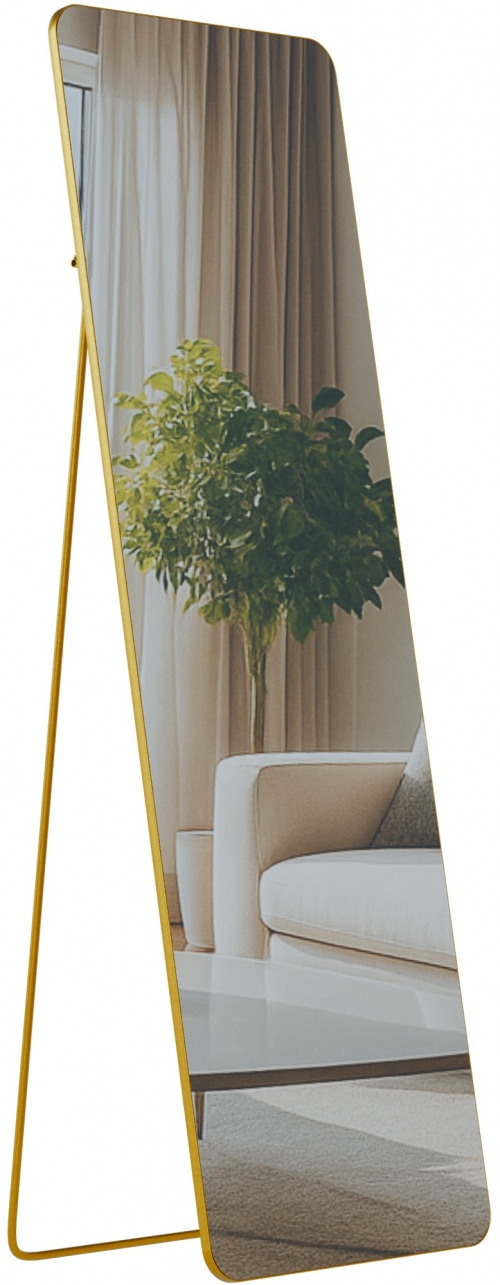 Zrkadlo Gurnee 160x50 cm - zlaté lesklé