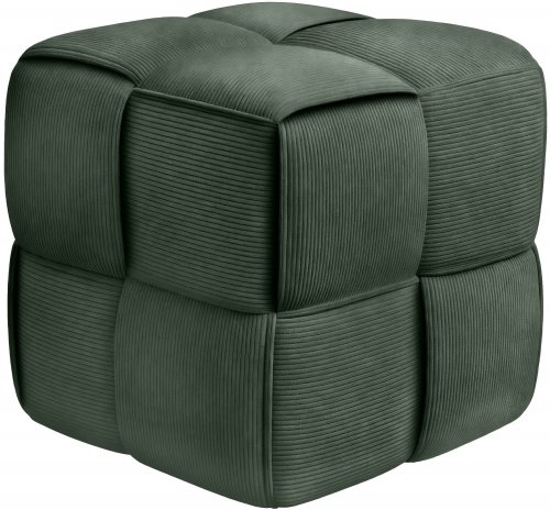 Taburetka Forinta látka cord - tmavozelená