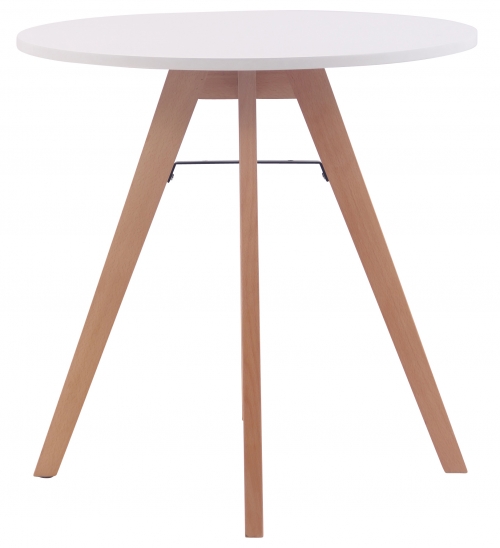 Jedálenský stôl okrúhly Viktor 75, nohy natura ~ v75 x Ø75 cm