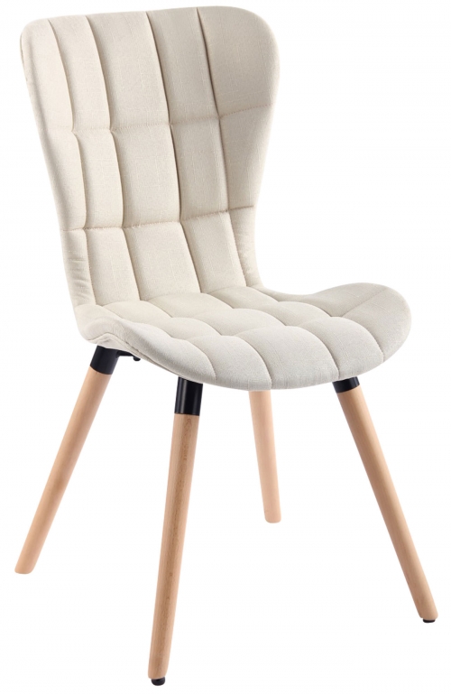 Jedálenská stolička Odda ~ látka, drevené nohy natura