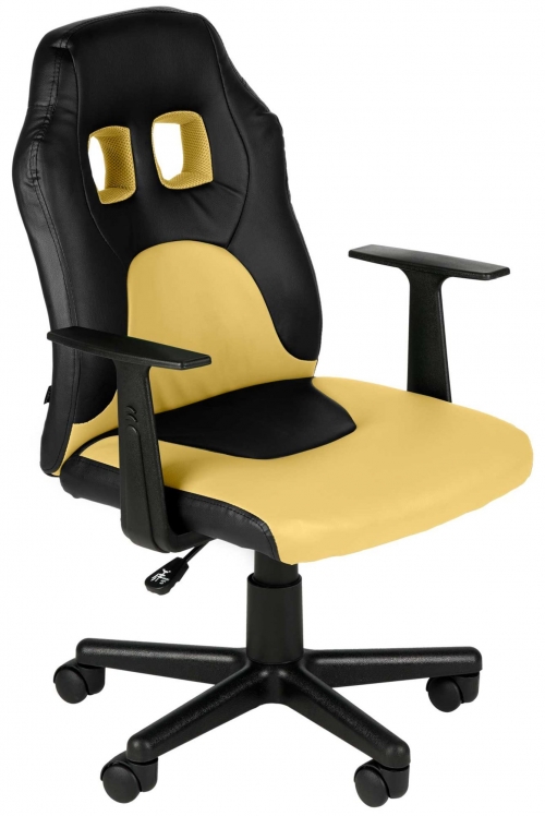 Detská kancelárska stolička Fun - Žltá
