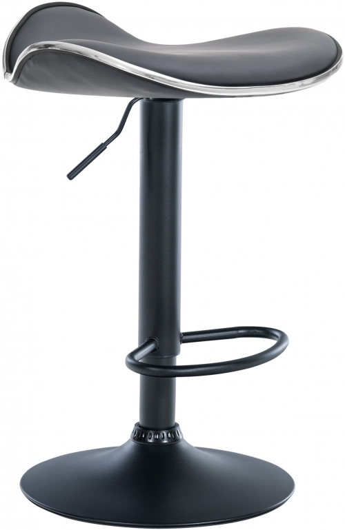 Barová stolička Shanghai - čierny rám - Sivá