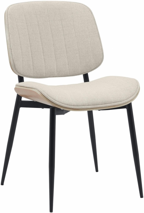 Konferenčná stolička Tiffin látka - Orech / Krémová