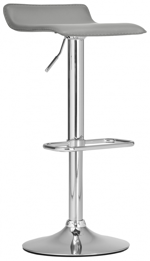 Barová stolička Dyn - podnož chróm - Sivá
