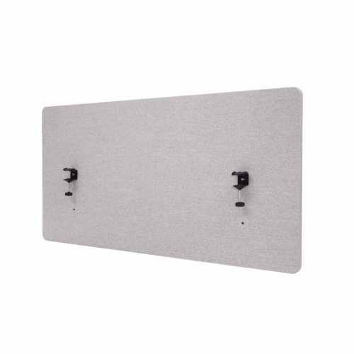 Akustický panel na stôl HWC-G75 - dvojstenná látka/textil - 60x120 - sivá