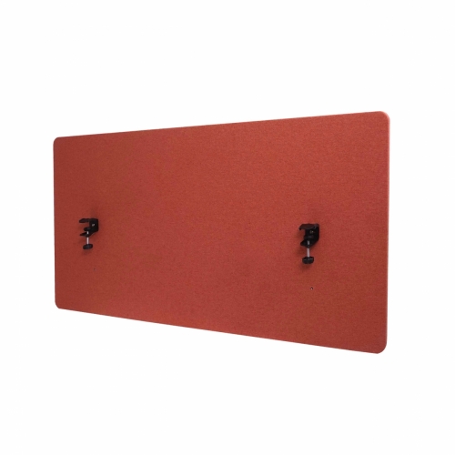 Akustický panel na stôl HWC-G75 - dvojstenná látka/textil - 60x120 - hnedá