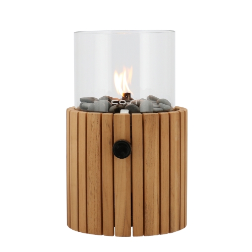Plynový lampáš COSI Cosiscoop Timber, teak ~ Ø18 x výška 30 cm