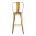 Kovová barová stolička v industriálnom štýle Aiden (SET 2 ks) - Zlatá
