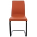 Jedálenská stolička Belley ~ kovové nohy čierne - Oranžová