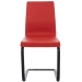 Jedálenská stolička Belley ~ kovové nohy čierne - Červená