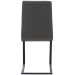 Jedálenská stolička Belley ~ kovové nohy čierne - Sivá