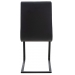 Jedálenská stolička Belley ~ kovové nohy čierne - Čierna
