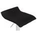Barová stolička Dyn V2 ~ látka, biela podnož - Čierna