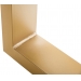 2x Stolové nohy Velden 70 ~ 78x8x70 cm, kov - Zlatá