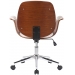 Kancelárska stolička Kemberg ~ koženka, drevo orech