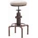 Kovová barová stolička Lumo Vintage ~ koženka, bronzová