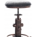 Kovová barová stolička Lumo Vintage ~ koženka, bronzová