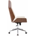 Kancelárska stolička Breda ~ koženka, drevo orech