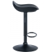 Barová stolička Alisson ~ koženka, čierna podnož - Čierna 