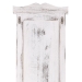  2x vešiaková stena s 3 vešiakmi ~ 109x28x3,5 cm, antik biela