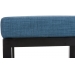 Barová stolička Taylor 85 cm ~ látka, kovové nohy čierne - Modrá