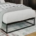 Kovová posteľ Scala ~ 200x100x25 cm - Čierna
