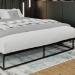 Kovová posteľ Scala ~ 200x180, v25 cm - Čierna