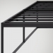 Kovová posteľ Scala ~ 200x100, v46 cm - Čierna