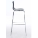 Barová stolička Hoover plast, kovové nohy