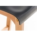Barová stolička Hoover plast, drevené nohy natur