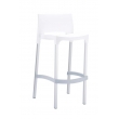 Plastová barová stolička DS10128899 - Biela