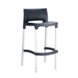 Plastová barová stolička DS10128899 - Čierna