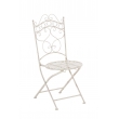 Kovová stolička skladacia GS11174635 - Krémová antik