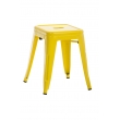 Stohovateľná kovová stolička Arm - Žltá
