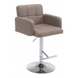 Barová stolička DS1038899 látka - Sivo-hnedá (Taupe)