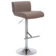 Barová stolička Cali látka - Sivo-hnedá (Taupe)