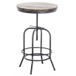 Barový bistro stôl Bright industriálny štýl ~ v70-90 x Ø60 cm - Strieborná