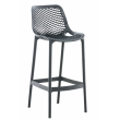Plastová barová stolička DS10778434 - Tmavo sivá